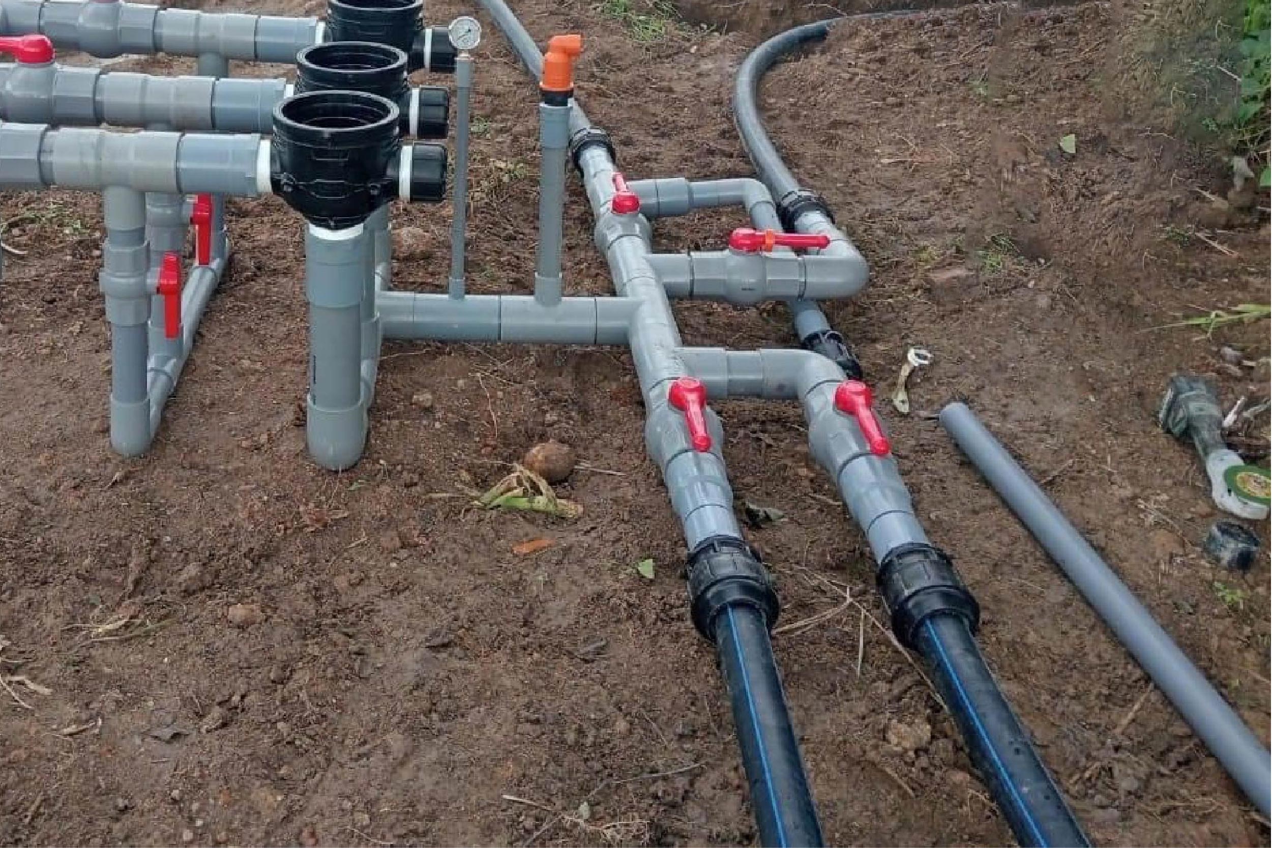 Thực hiện nối hai ống uPVC và HDPE